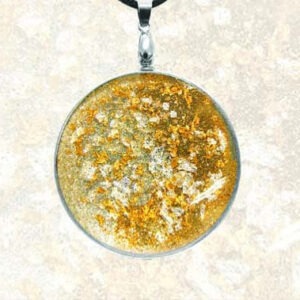 Sonnenamulett gold-silber